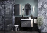 Тумба с раковиной Aquaton Оливия 80 1A2831K0OLUG0 подвесная Грей Дуб Ойстер — фото 10, Тумбы с раковиной