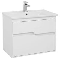 Товар: Тумба под раковину Aquanet Модена 75 198486 подвесная Белый глянец - фото 1 Тумба под раковину Aquanet Модена 75 198486 подвесная Белый глянец — фото 1, Мебель для ванной