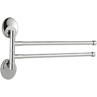 Полотенцедержатель Haiba HB1612 двойной поворотный Хром — фото 1, Полотенцедержатели