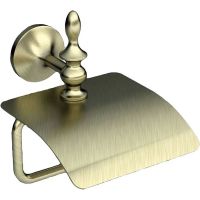 Держатель туалетной бумаги Art&Max Bohemia AM-E-4283-Br с крышкой Бронза — фото 1, Держатели туалетной бумаги