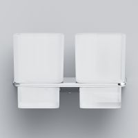 Стакан для зубных щеток AM.PM Inspire 2.0 A50A343400 двойной Хром Белый — фото 4, Стаканы для зубных щеток