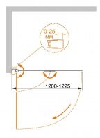 Товар: Шторка на ванну Cezares ECO-O-V-21-120/140-P-Cr-L профиль Хром стекло рифленое - фото 4 Шторка на ванну Cezares ECO-O-V-21-120/140-P-Cr-L профиль Хром стекло рифленое — фото 4, Шторки для ванной распашные