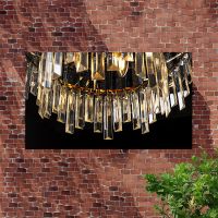 Люстра Artelamp Nicoletta A1052SP-8GO Прозрачная Золото — фото 3, Люстры