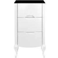 Товар: Комод Veedi Rustika 95 RST000K Белый Черный - фото 2 Комод Veedi Rustika 95 RST000K Белый Черный — фото 2, Мебель для ванной