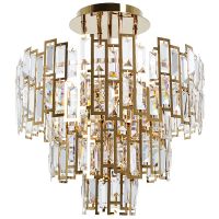 Люстра Artelamp Mintaka A1005PL-8GO Прозрачная Золото — фото 1, Люстры