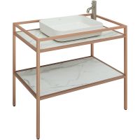 Товар: Консоль под раковину Allen Brau Liberty 90 1.33004.60 Медь браш - фото 4 Консоль под раковину Allen Brau Liberty 90 1.33004.60 Медь браш — фото 4, Мебель для ванной