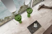 Раковина Abber Kristall 45 AT2702Emerald Зеленая — фото 4, Раковины напольные