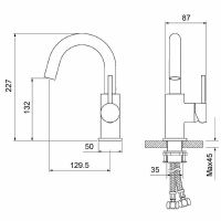 Товар: Смеситель для раковины Aquatek Европа AQ1307CR Хром - фото 5 Смеситель для раковины Aquatek Европа AQ1307CR Хром — фото 5, Смесители для раковины