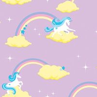 Обои детские Andrea Rossi Kids Land 54274-3 Винил на флизелине (1,06*10,05) Фиолетовый, Животные — фото 1, Обои для стен