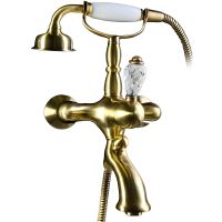 Смеситель для ванны Boheme Crystal 303-CRST Бронза — фото 1, Смесители