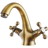 Смеситель для раковины Kaiser Carlson Style 44311-1 Бронза — фото 1, Смесители