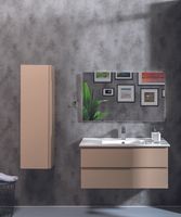 Шкаф пенал Boheme Armadi Art Capolda 35 849-120-LA подвесной Latte — фото 3, Мебель для ванной