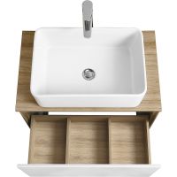 Тумба под раковину Aquaton Либерти 70 1A279801LYC70 подвесная Дуб эльвезия Белая — фото 18, Тумбы под раковину