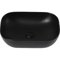 Раковина-чаша Abber Rechteck 46 AC2200MB Черная матовая — фото 2, Раковины накладные