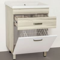 Товар: Тумба под раковину Style Line Ориноко 60 Белый Светлое дерево арт-ЛС-00000383 - фото 2 Тумба под раковину Style Line Ориноко 60 Белый Светлое дерево арт-ЛС-00000383 — фото 2, Тумбы под раковину