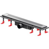 Душевой лоток AM.PM PrimeFlow 60 W02SC-P11-060-01SB с решеткой Хром матовый Cut Gradient — фото 1, Душевые лотки