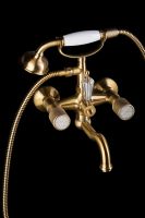 Товар: Смеситель для ванны Boheme Royal Cristal 313-Royal/CRST Бронза - фото 2 Смеситель для ванны Boheme Royal Cristal 313-Royal/CRST Бронза — фото 2, Смесители