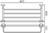 Товар: Полка для полотенец Art&Max Antic Crystal AM-E-2622SJ-Do Золото - фото 3 Полка для полотенец Art&Max Antic Crystal AM-E-2622SJ-Do Золото — фото 3, Полки для полотенец