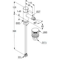 Товар: Смеситель для биде Kludi Bozz 38533N076 Золото брашированное - фото 2 Смеситель для биде Kludi Bozz 38533N076 Золото брашированное — фото 2, Смесители