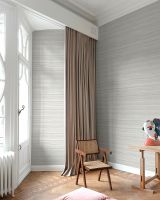 Обои Grandeco Cumaru CU 1004 Винил на флизелине (0,53*10,05) Серый/Серебряный, Линии/Полоса — фото 3, Обои для стен