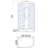 Товар: Душевая кабина River Nara 120х90 МТ L 10000003641 с поддоном - фото 6 Душевая кабина River Nara 120х90 МТ L 10000003641 с поддоном — фото 6, Душевые кабины