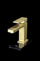 Товар: Смеситель для раковины Boheme Qubic 471-MG Золото матовое - фото 2 Смеситель для раковины Boheme Qubic 471-MG Золото матовое — фото 2, Смесители