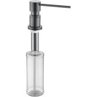 Дозатор для моющего средства Paulmark Kraft D003-GM Вороненая сталь — фото 1, Дозаторы для кухонных моек