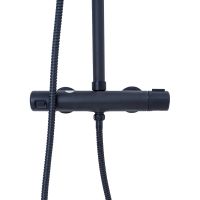 Душевая система WellWant by Agger Nero WWDS0W4428125B с термостатом Черная — фото 6, Душевое оборудование. Душевая программа