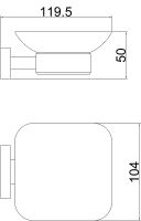 Мыльница Belz B904 B90402 Вороненая сталь — фото 2, Мыльницы