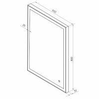 Зеркало Континент Solid 600х800 ЗЛП620 с подсветкой Серебро с сенсорным выключателем — фото 11, Зеркала в ванную комнату