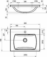 Товар: Раковина Ravak Classic II 60 XJX01160003 Белая - фото 4 Раковина Ravak Classic II 60 XJX01160003 Белая — фото 4, Раковины