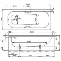 Товар: Стальная ванна Bette Form 150х70 2941-000ADARPLUS с антискользящим покрытием - фото 4 Стальная ванна Bette Form 150х70 2941-000ADARPLUS с антискользящим покрытием — фото 4, Ванны