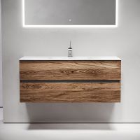 Тумба под раковину Sancos Urban 120 UR120-1ECH подвесная Дуб чарльстон — фото 1, Тумбы под раковину