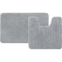 Комплект ковриков Iddis Base 50х80/50х50 BSET02Mi13 Серый — фото 1, Аксессуары для туалета