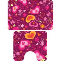 Комплект ковриков Veragio Carpet 68x45 VR.CPT-7200.03 с рисунком Amore — фото 1, Коврики для ванной комнаты