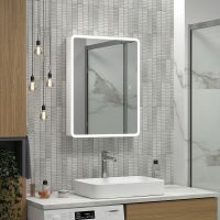 Товар: Зеркальный шкаф Reflection Chill 600х800 RF2316CH с подсветкой Белый матовый - фото 7 Зеркальный шкаф Reflection Chill 600х800 RF2316CH с подсветкой Белый матовый — фото 7, Мебель для ванной