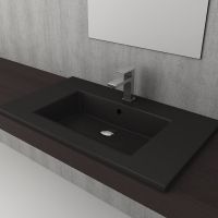 Товар: Раковина Bocchi Milano 80 1113-004-0126 Черная матовая - фото 2 Раковина Bocchi Milano 80 1113-004-0126 Черная матовая — фото 2, Раковины