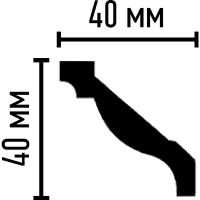 Карниз гибкий Decomaster 96015 FL 2400x40x40 мм — фото 3, Карнизы