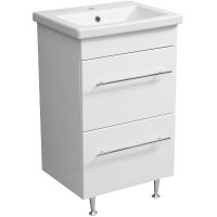 Тумба под раковину Stella Polar Ванесса 50 SP-00000217 Белая — фото 1, Тумбы под раковину