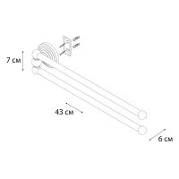 Товар: Полотенцедержатель Fixsen Retro FX-83802A поворотный Античная латунь - фото 3 Полотенцедержатель Fixsen Retro FX-83802A поворотный Античная латунь — фото 3, Полотенцедержатели