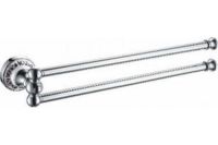 Держатель для полотенец Fixsen Bogema FX-78502A Хром Белый — фото 1, Полотенцедержатели