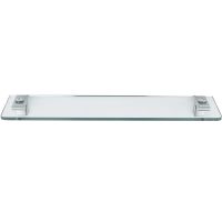 Стеклянная полка Sonia Eletech 113590 Хром — фото 1, Полки для ванной и душа