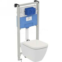 Комплект унитаза с инсталляцией Ideal Standard I.Life B I001401 с сиденьем Микролифт — фото 1, Комплекты унитаз + инсталляция