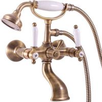 Смеситель для ванны Rav Slezak Morava retro MK559.5/2SM Бронза — фото 1, Смеситель для ванны