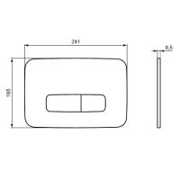Инсталляция Ideal Standard Prosys TT00007/459AW для унитаза с Белой матовой клавишей смыва — фото 8, Инсталляции для унитазов