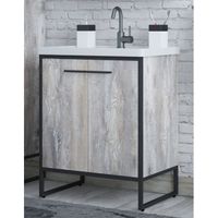 Тумба под раковину Corozo Айрон 60 SD-00000385 Черный антик — фото 1, Тумбы под раковину