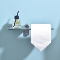 Держатель туалетной бумаги Raglo R300.03.09 с полкой Графит — фото 7, Держатели туалетной бумаги