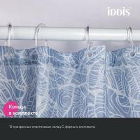Товар: Штора для ванны Iddis Base 240х200 BX03P18i11 Серо-голубая - фото 6 Штора для ванны Iddis Base 240х200 BX03P18i11 Серо-голубая — фото 6, Аксессуары для туалета