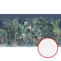 Фреска Ortograf Its Jungle 33668 Фактура бархат FX Флизелин (5*2,7) Синий/Зеленый, Деревья/Листья — фото 1, Фрески