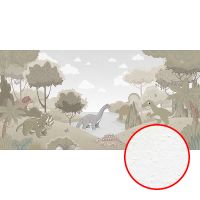 Фреска детская Ortograf Little Friends 34362 Фактура бархат FX Флизелин (6*3) Зеленый, Животные — фото 1, Фрески